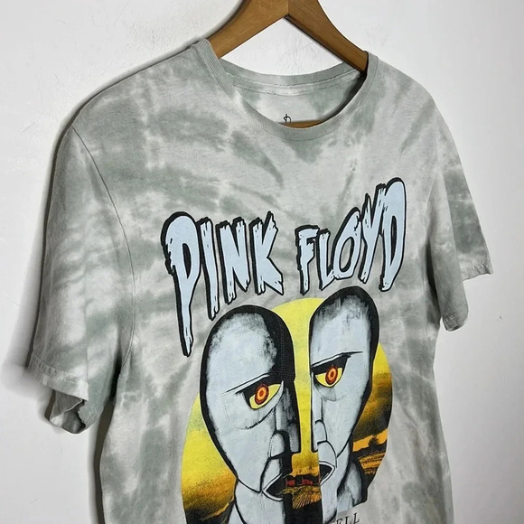 PINK FLOYD The Division Bell Tour Modern Graphic Tie Dye Concert Boho T Shirt - Picture 4 of 8